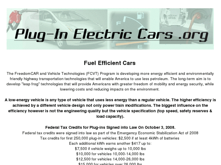 www.pluginelectriccars.org