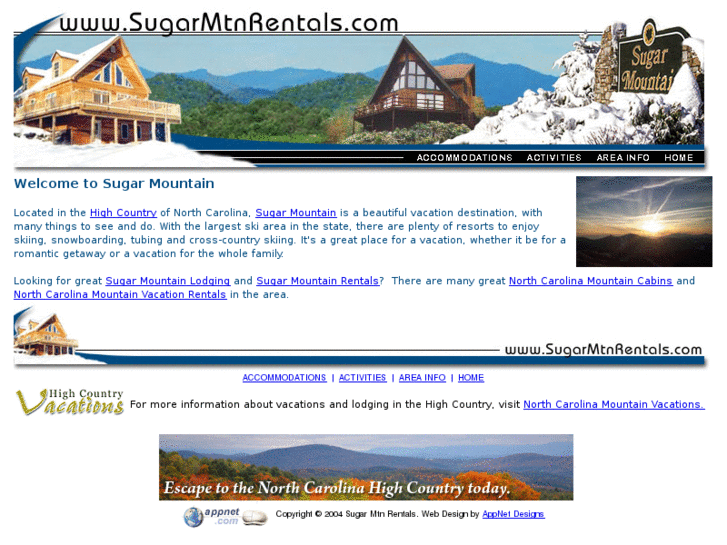 www.sugarmtnrentals.com