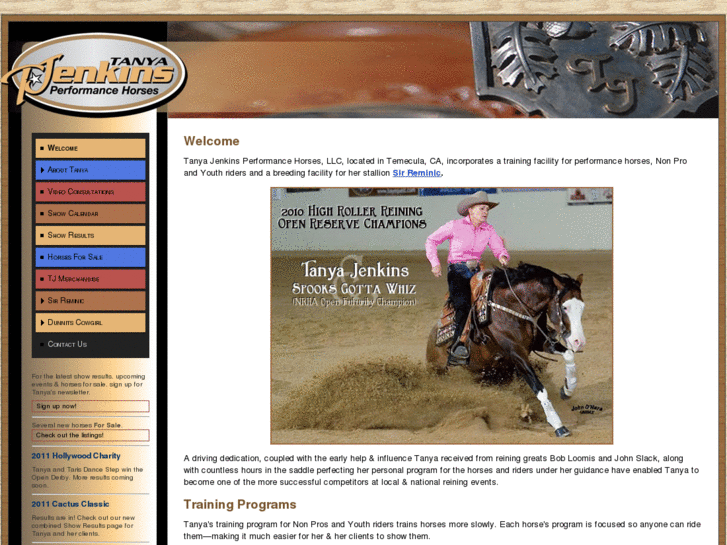 www.tanyajenkinsperformancehorses.com