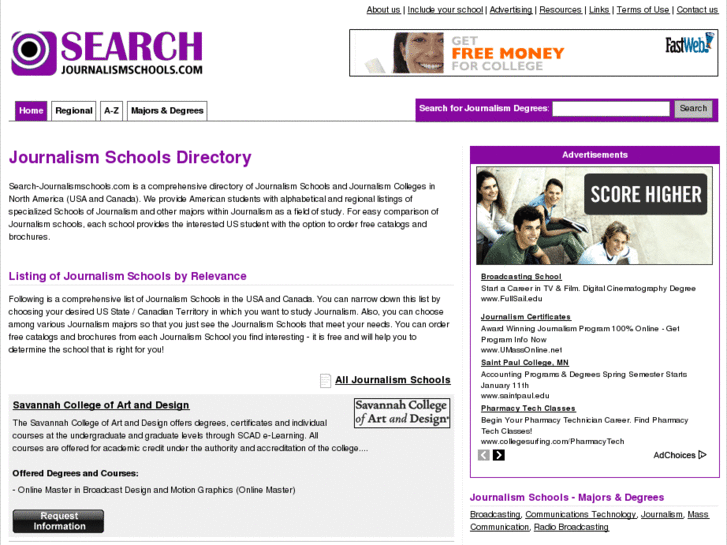 www.search-journalismschools.com