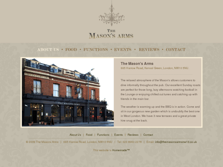 www.themasonsarmsnw10.co.uk