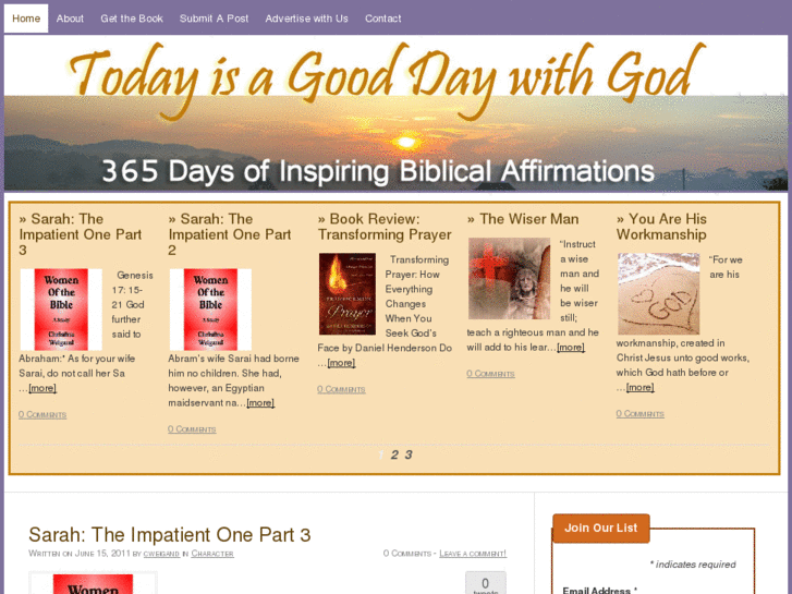 www.todayisagooddaywithgod.com