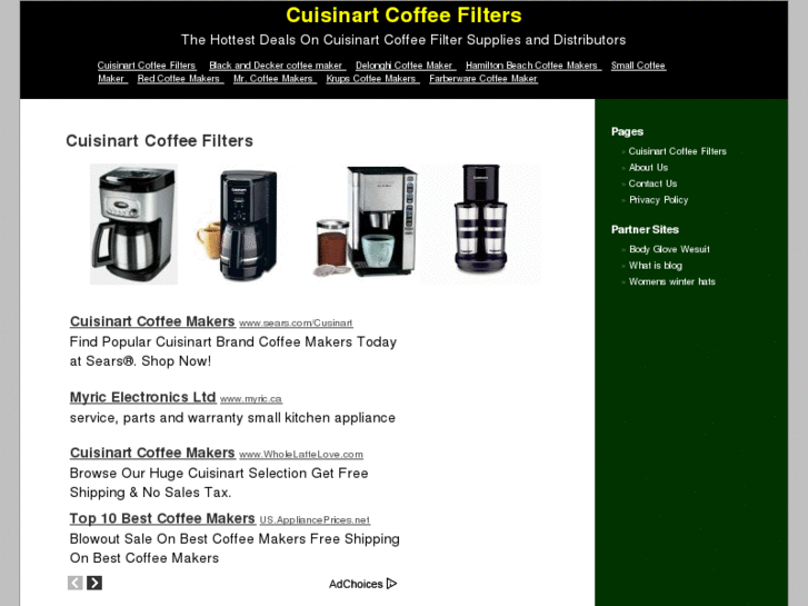 www.cuisinartcoffeefilters.net