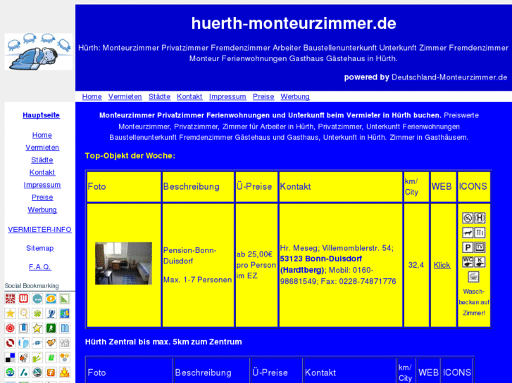 www.huerth-monteurzimmer.de