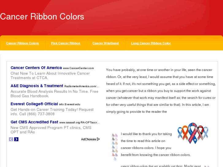 www.cancerribboncolors.net