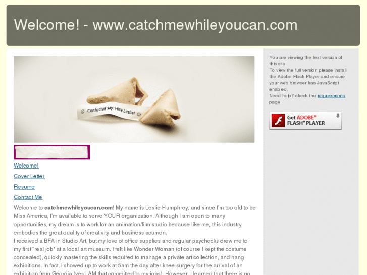 www.catchmewhileyoucan.com