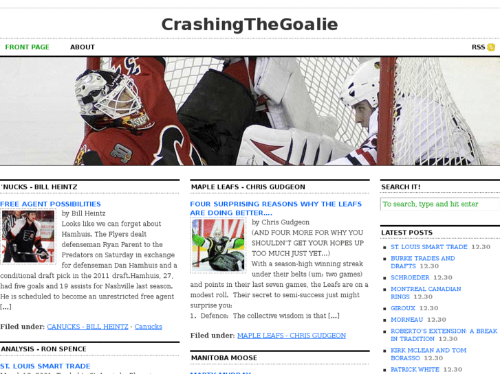 www.crashingthegoalie.com