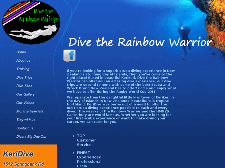 www.divetherainbowwarrior.co.nz