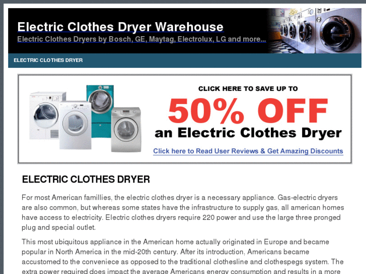 www.electricclothesdryer.org