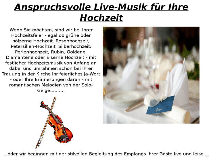 www.livemusik-tanzmusik-hochzeit.de