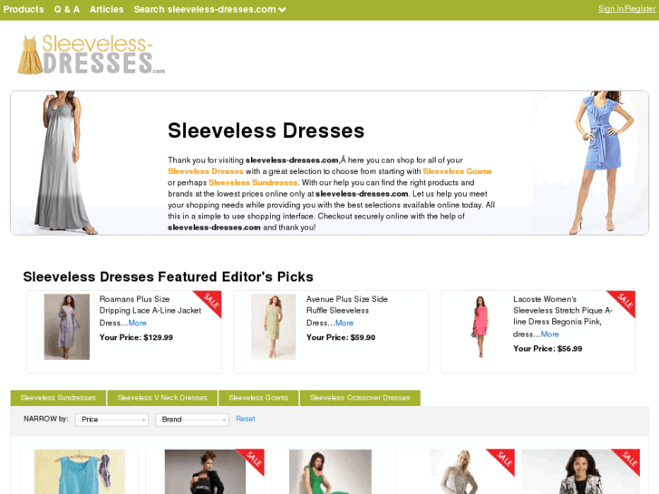 www.sleeveless-dresses.com