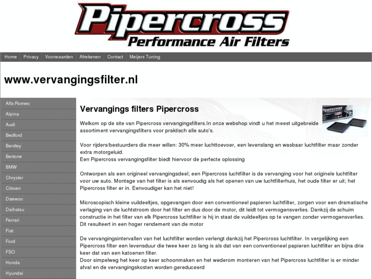 www.vervangingsfilters.nl