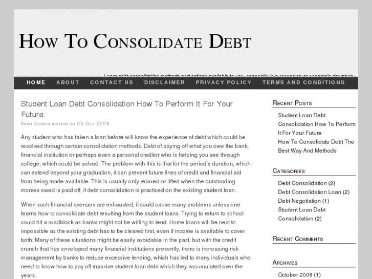 www.howtoconsolidatedebt.com