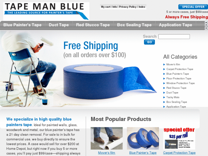 www.tapemanblue.com