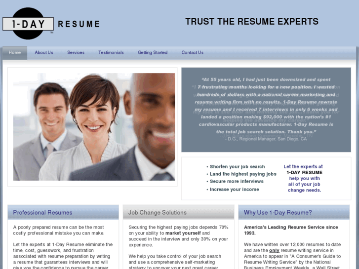 www.1dayresume.com