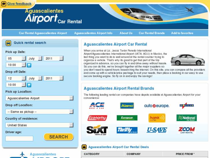 www.aguascalientesairportcarrental.com