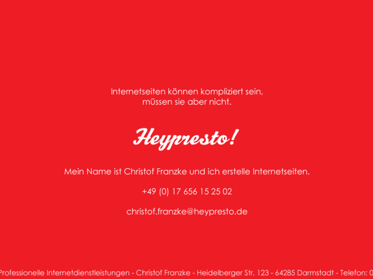 www.heypresto.de