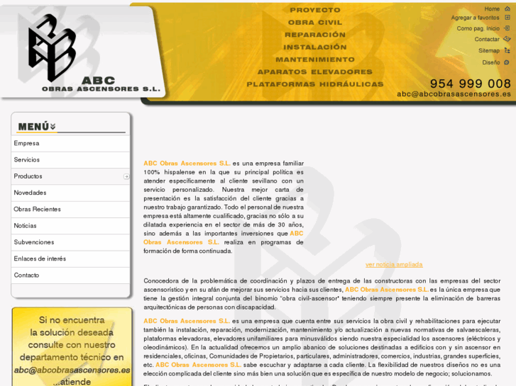 www.abcobrasascensores.es