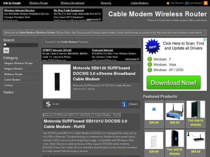 www.cablemodemwirelessrouter.com