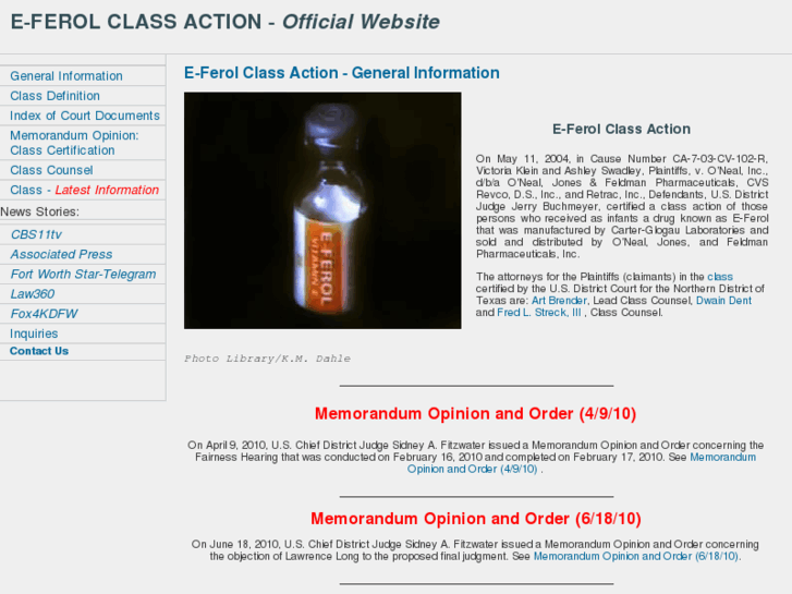 www.e-ferolclassaction.org