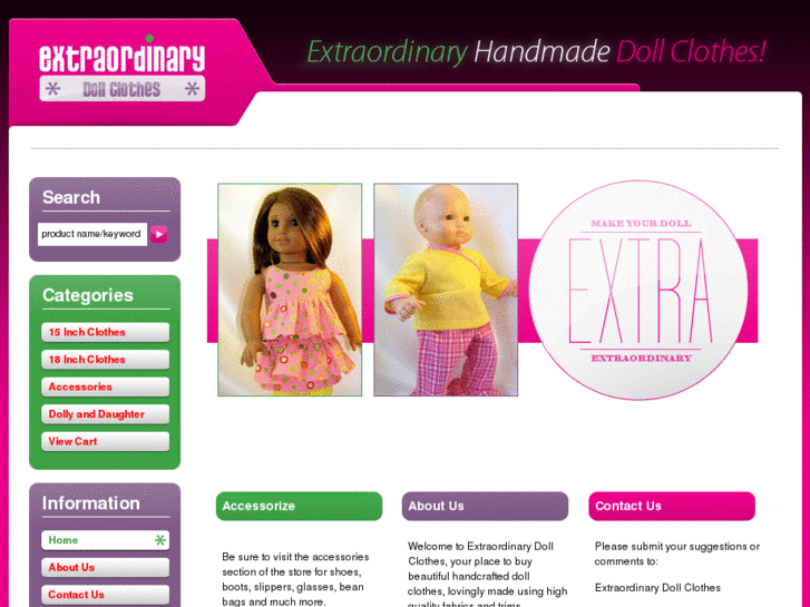 www.extraordinarydollclothes.com