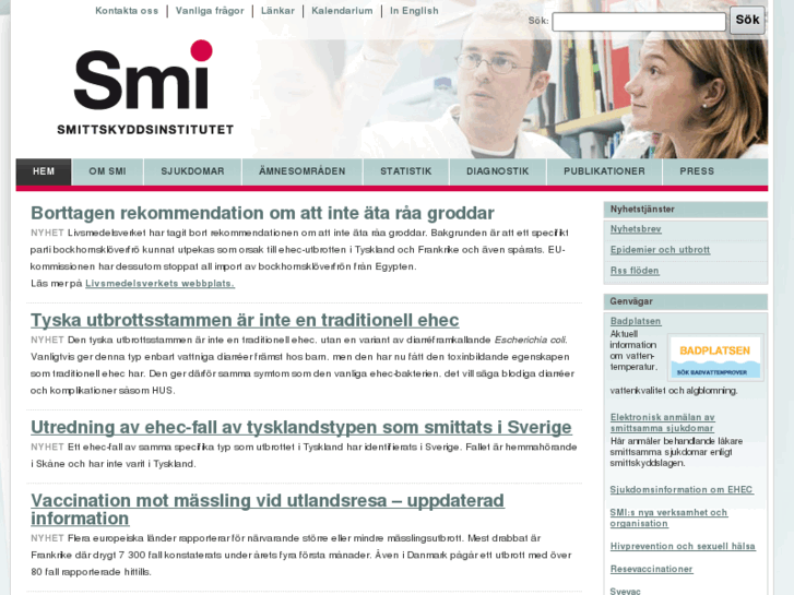 www.smittskyddsinstitutet.se