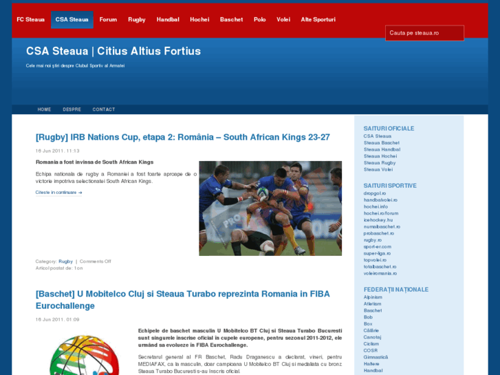 www.steaua.ro