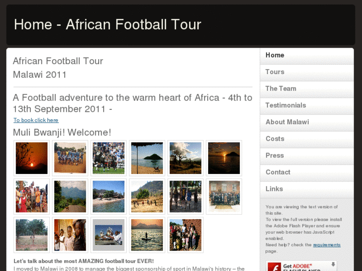 www.africanfootballtour.com