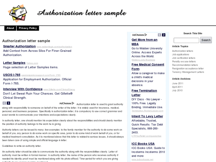 www.authorizationlettersample.org