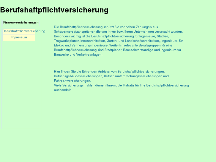 www.berufshaftpflicht-versicherung.org