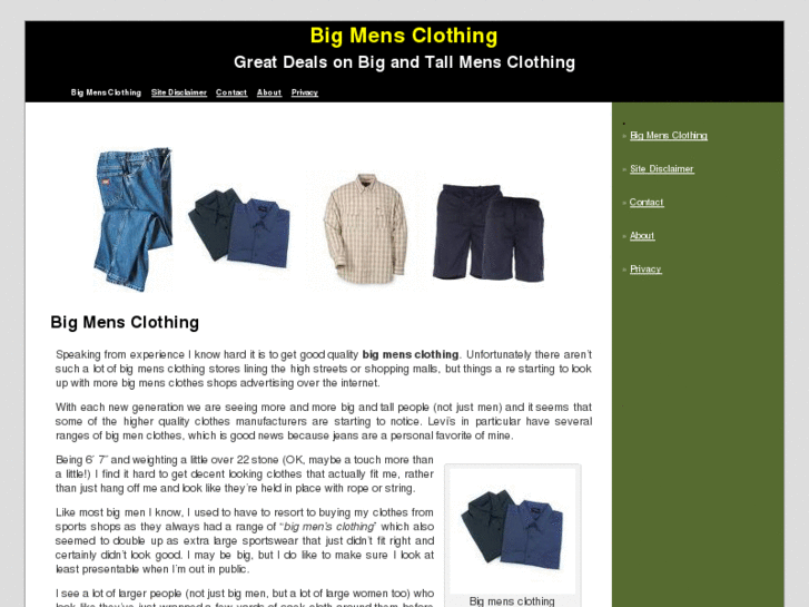 www.bigmensclothingdeals.com