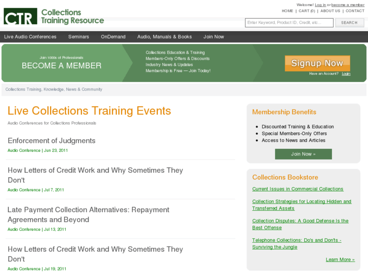 www.collectionstrainingresource.net