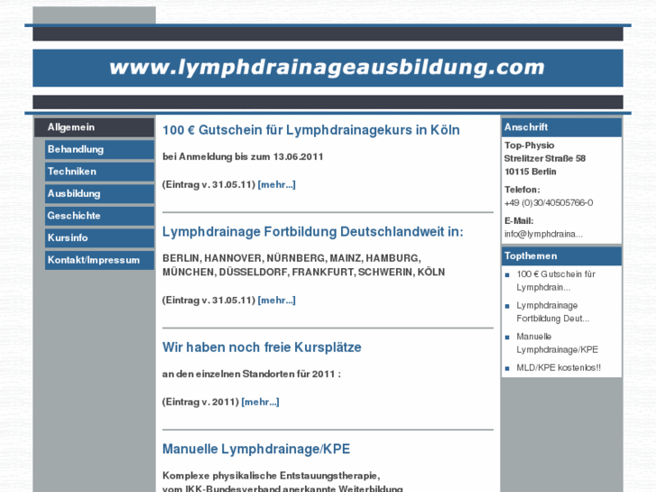 www.lymphdrainageausbildung.com