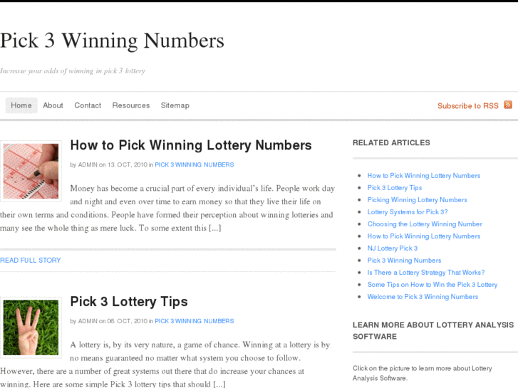 www.pick3winningnumbers.com