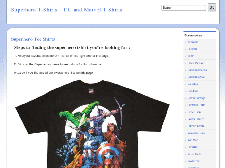 www.superheroteeshirts.com