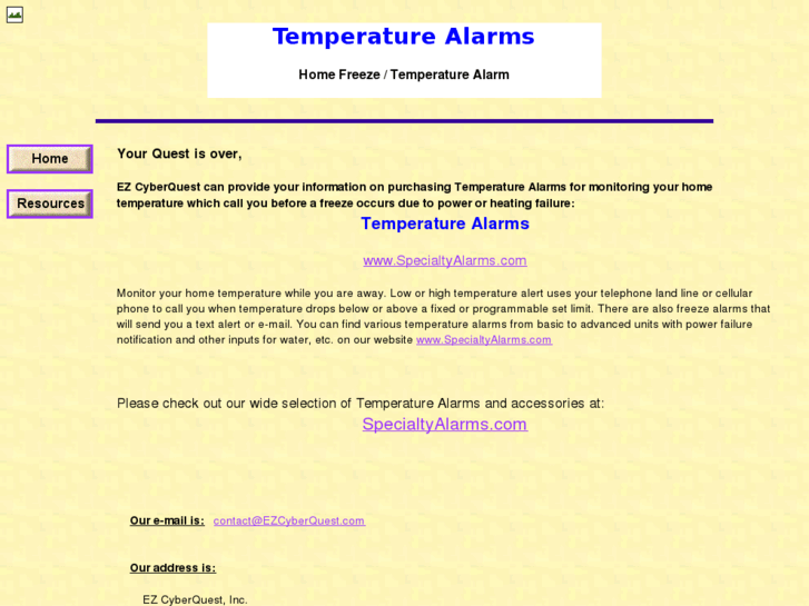 www.temperaturealarms.biz