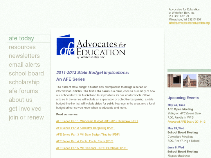 www.advocatesforeducation.org