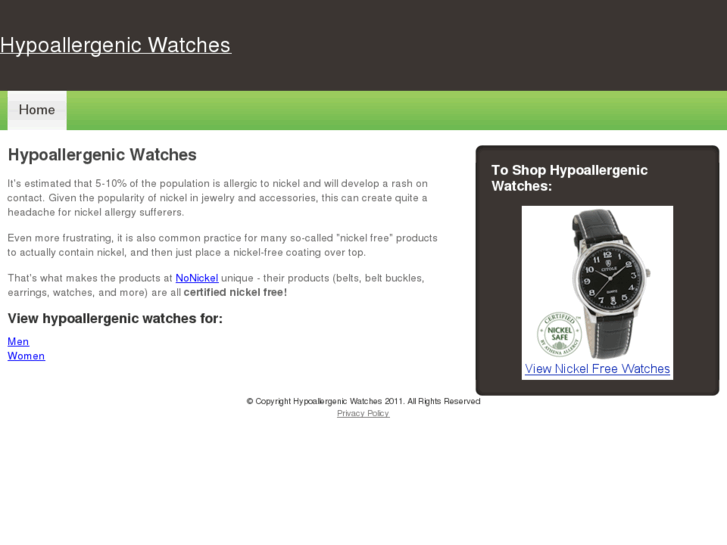 www.hypoallergenicwatches.com