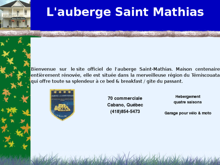 www.aubergelesaintmathias.com