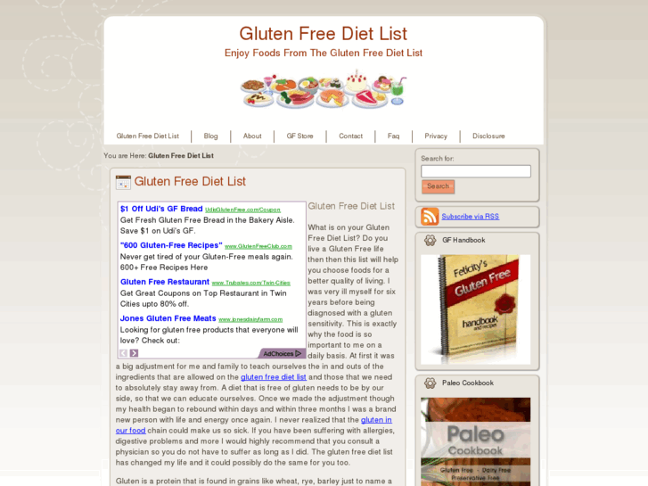 www.glutenfreedietlist.com