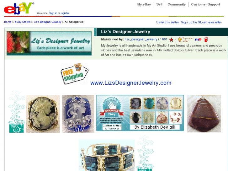 www.lizsdesignerjewelry.com