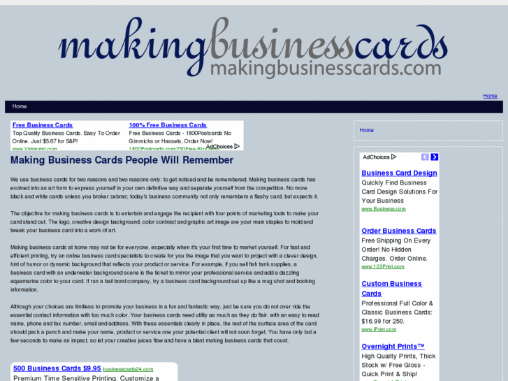 www.makingbusinesscards.com