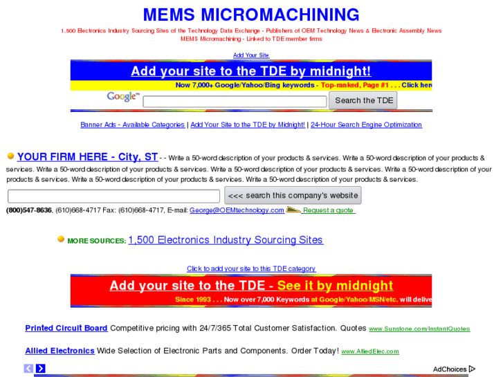 www.mems-micromachining.com