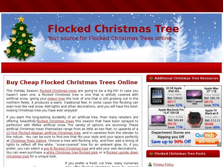 www.flockedchristmastree.org