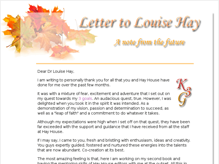 www.lettertolouisehay.com