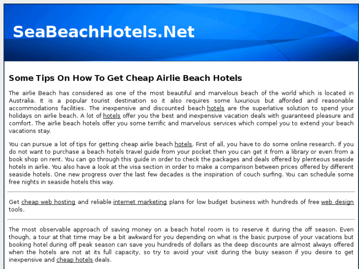 www.seabeachhotels.net