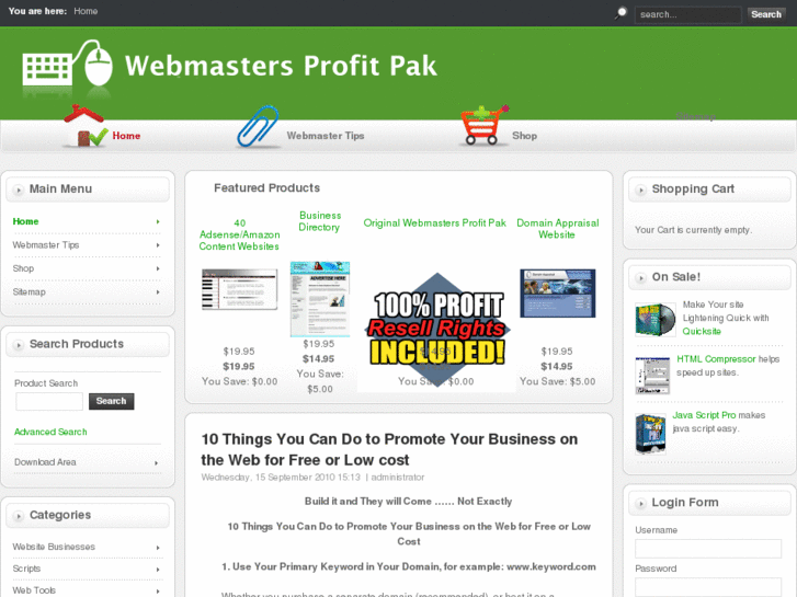 www.webmastersprofitpak.net