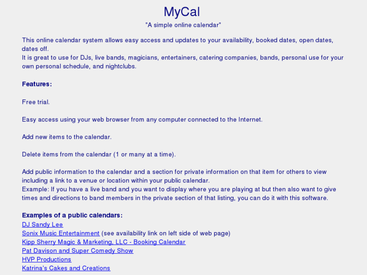 www.mycal.us