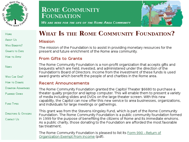 www.romecommunityfoundation.org