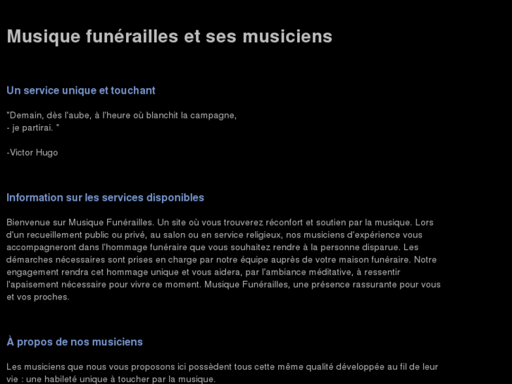 www.musiciensfunerailles.com